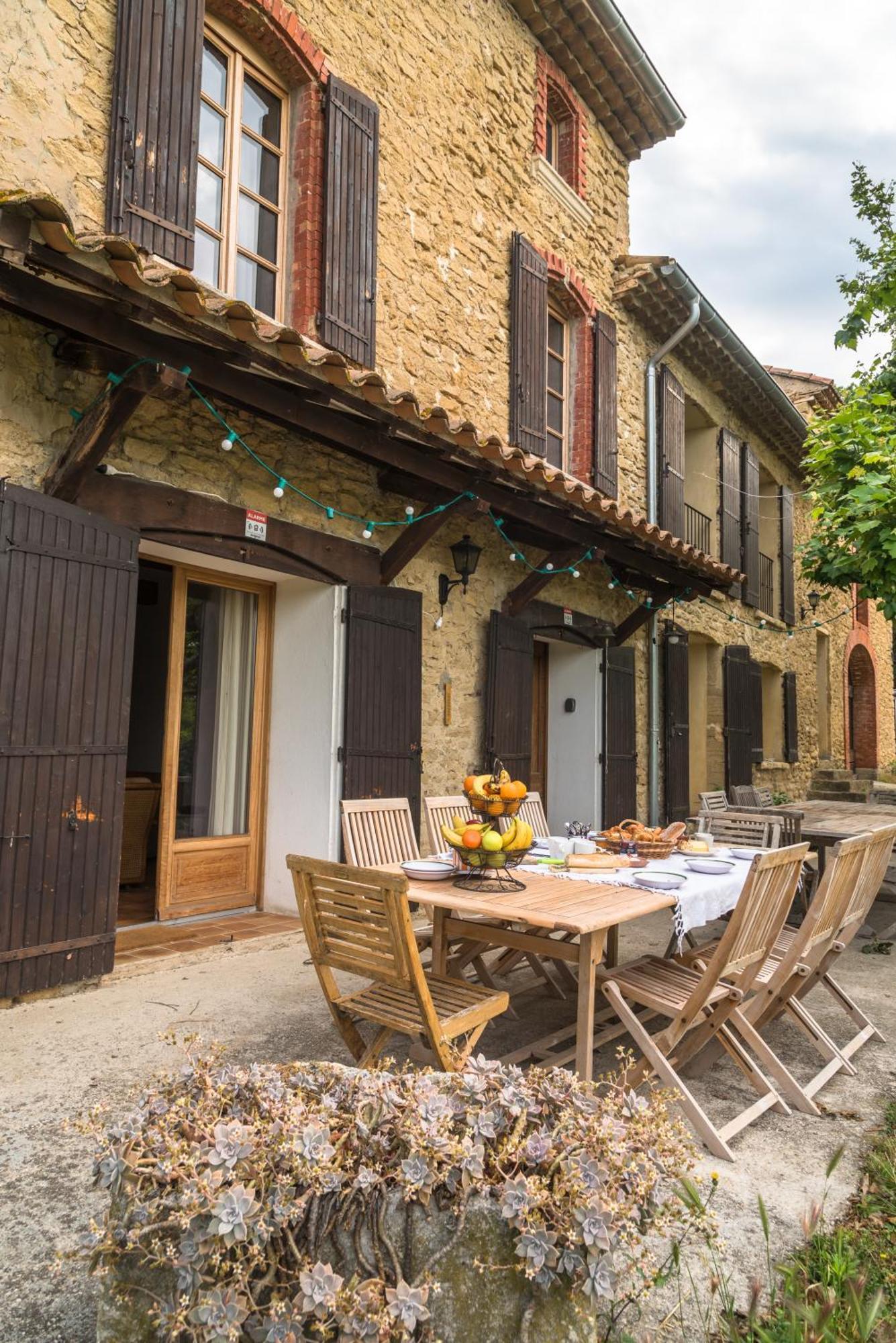 Villa Mas dans la campagne pour loisirs et télétravail Sarrians Exterior foto